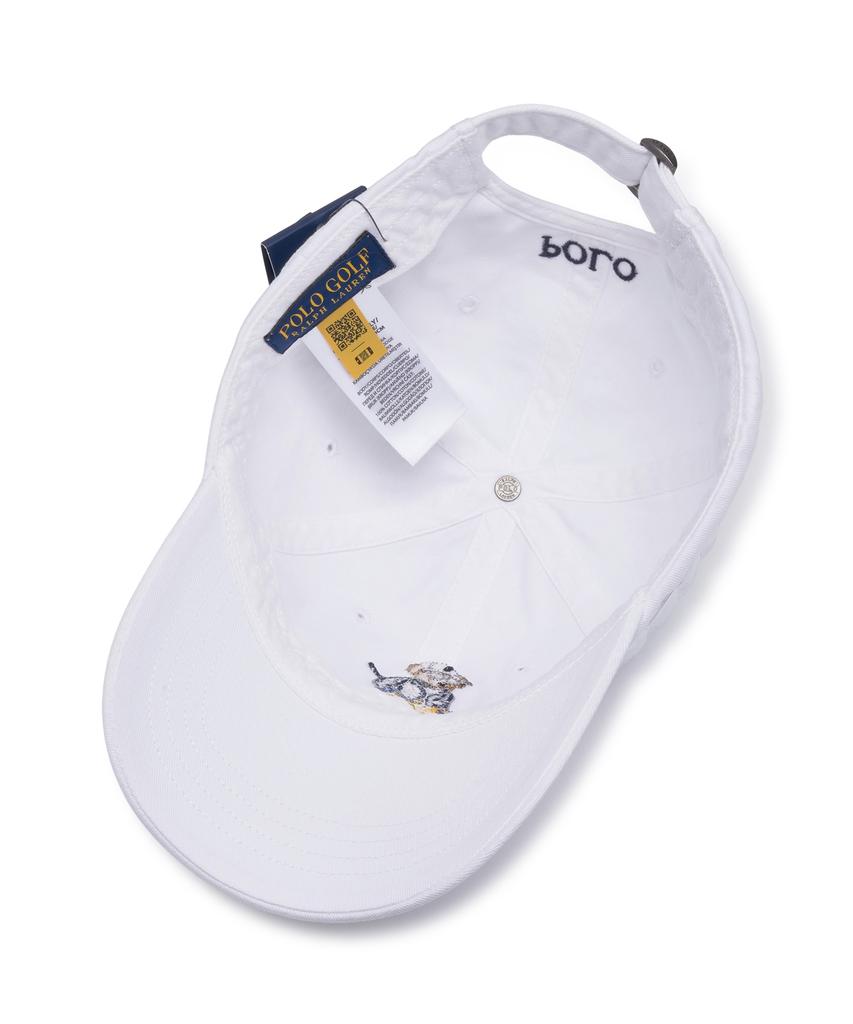 Pollolalpeulolengolpeu Polo Bear Twill Ball Cap - White