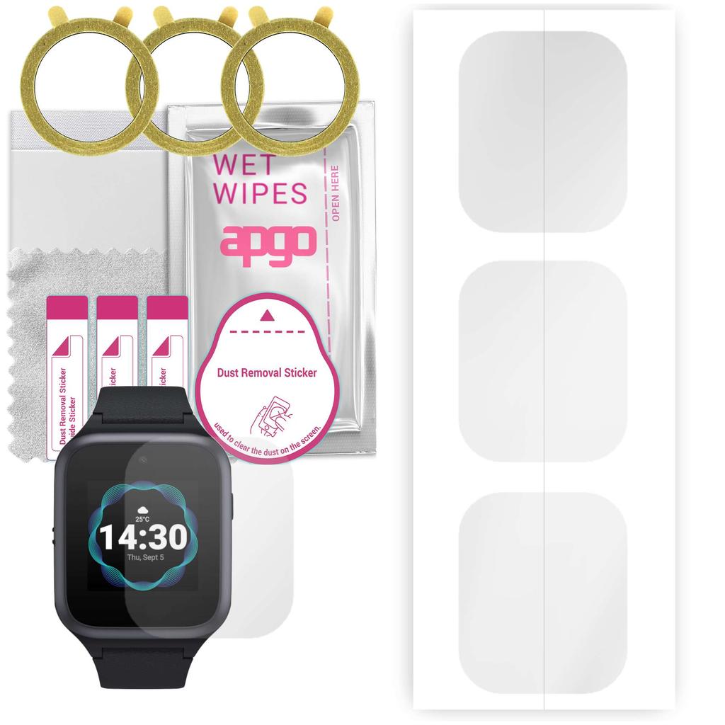 3x Apgo Hydrogel Screen Protector for TCL MT40SX, Hydrogel Film, with Positioning Layer Easy Installation