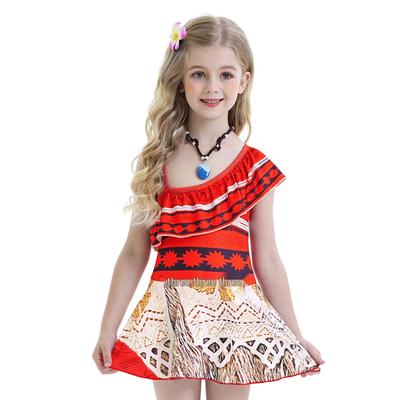 Children's Cartoon Anime Red Spaghetti Strap Cosplay Dress