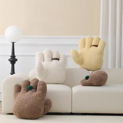 Shaped Palm Pillow with Core, Creative Home Cushion, Fun and Soft Sofa Pillow