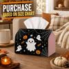 1pc Halloween Tissue Box Holder with Minimalist Spooky Design- Figure Spider Web Lantern,Durable Polyester,Ideal for Kitchen,Living Room,Bedroom,Bathr