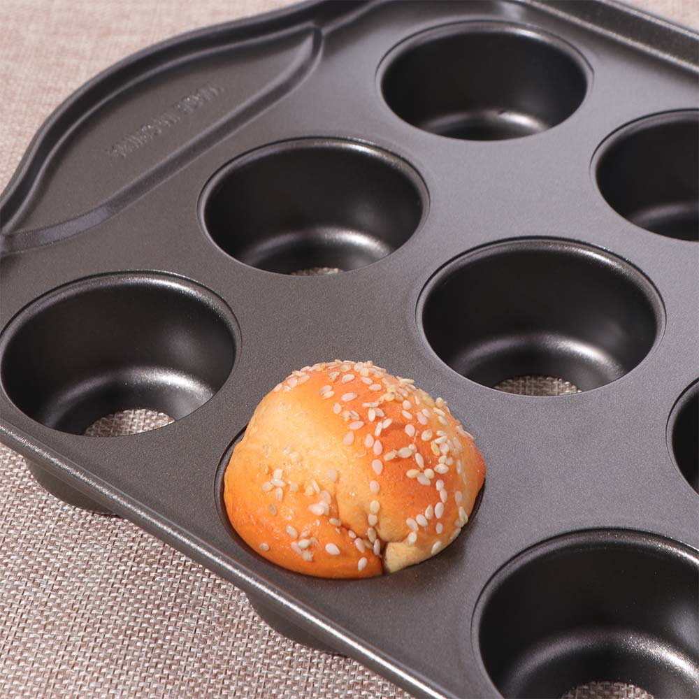 Carbon Steel Cheesecake Pan 12 Grid Cupcake Mold Baking Cake Tray Muffin Pan Egg Tart