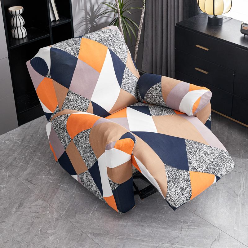 1PC Stretch Geometry Recliner Armchair Cover Split Relax Sofa Slipcover 1seater All-inclusive Single Couch Cover for Living Room