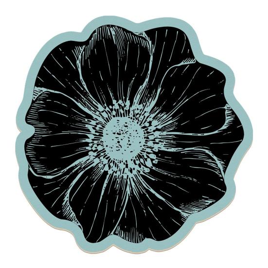 Flower Placemat Dining Table Heat Insulation Mat Absorbent Diatomaceous Earth Decorative Flower Mat