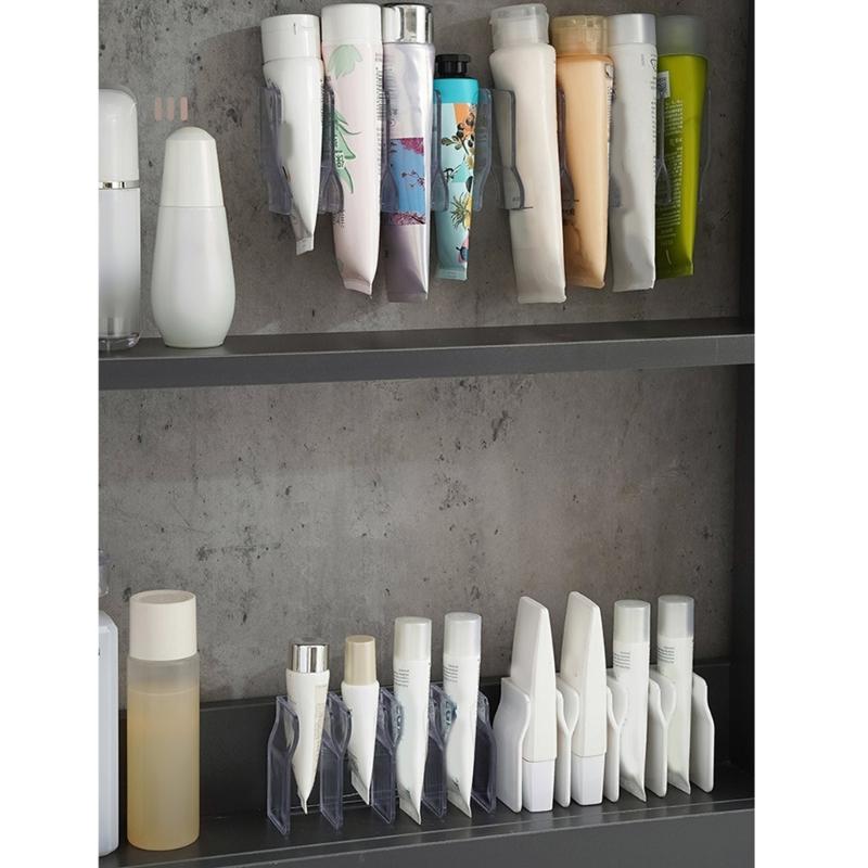 Vertikaler Handcremespender Wandmontierte Aufbewahrungseinheit Mehrere Fächer Badezimmer Hautpflege Regale Organizer