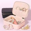 Wear Resistant PU Jewelry Container Travel Friendly Box for Organizing Small Accessories Stylish Jewellery Container