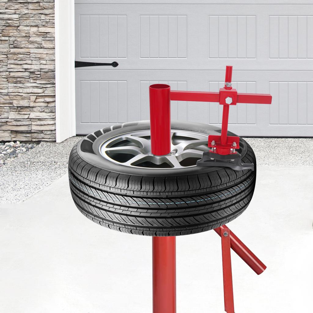 Manual Tire Changing Duck Head Steel Adapter Kit,Red Black 19.1*6.6cm Applicable Tire 40.64-53.34cm for Automotive 4S Stores