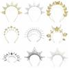 Lolita Spiked Headpiece Gothic Renaissance Cosplay Headband Women Halo Sun Crown  Birthday Party