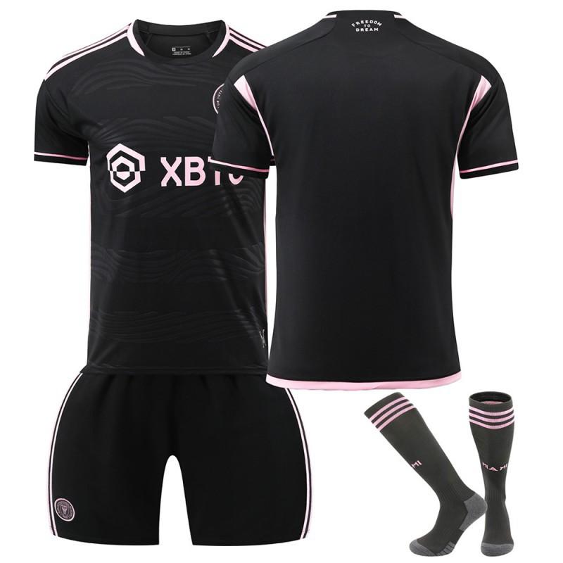 2324 Miami Jersey No. 10 Major League Football Home Away Black Pink Suit With Socks