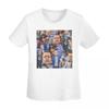 Hasbulla Collage TShirt Women Short Sleeve T Shirts Crew Neck Clothing Cotton Summer Tees Streetwear
