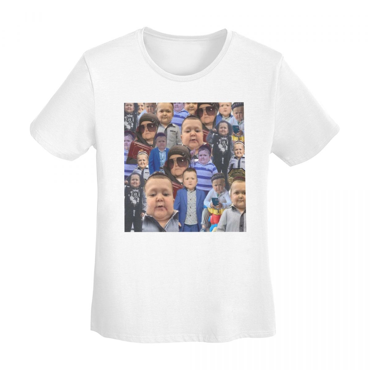 

Hasbulla Collage TShirt Women Short Sleeve T Shirts Crew Neck Clothing Cotton Summer Tees Streetwear S