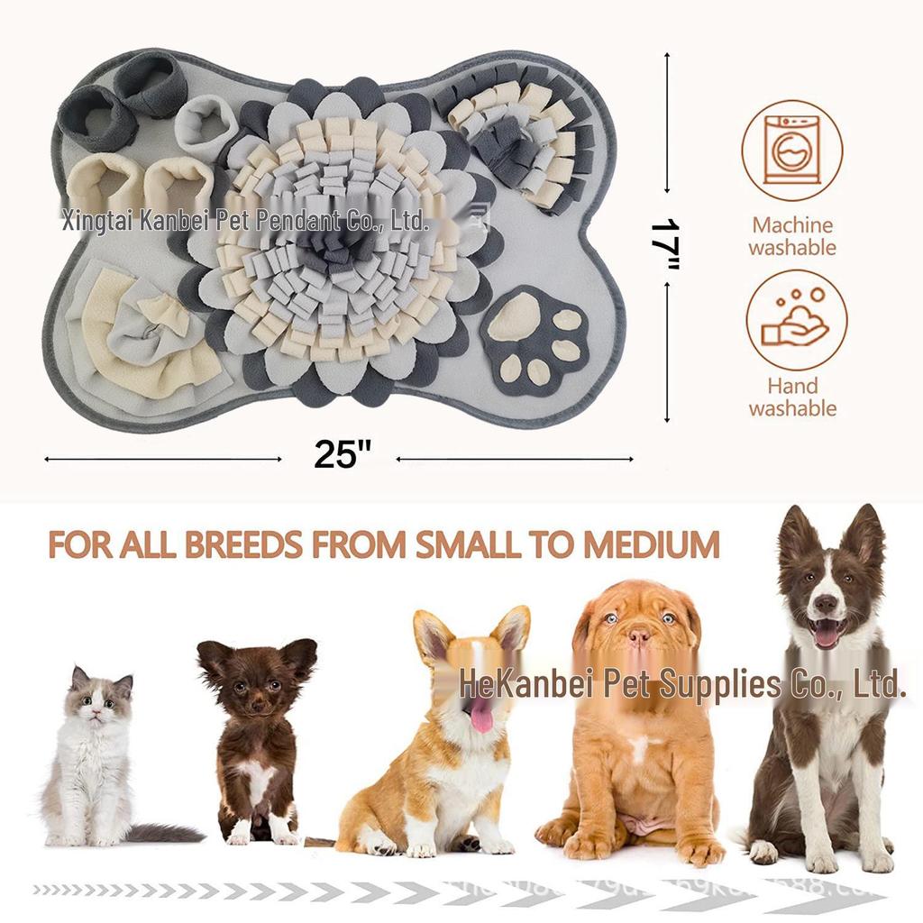 Indoor Pet Sniffing Mat - Slow Feeding Toy for Dogs and Cats To Release Energy and Enjoy a Treasure Hunt Game.