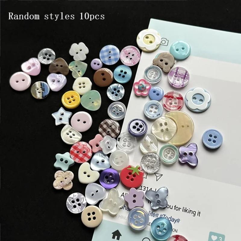 10Pz Casuali Fai da Te Scrapbooking Bottoni Carini per Cucito Accessori per Abbigliamento