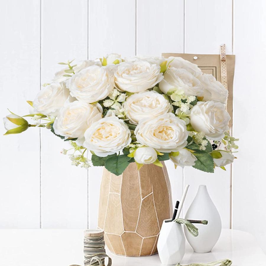 Künstliche Blumen Fälschung Seidenpfingstrosen Vasen Haus Zimmer Kranz Dekoration Scrapbooking Festival Girlande Hochzeitsstrauß Zubehör