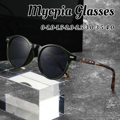Vyriški Moteriški Retro Personalizuoti Klasikiniai Apvalaus Rėmelio Miopiniai Akiniai nuo Saulės Itin Lengvi ir Patogūs Apsauga nuo UV spindulių Miopiniai Akiniai