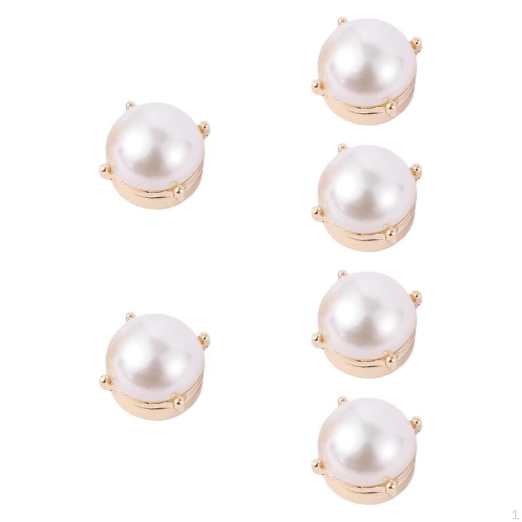 6 Stück Manschettenknopf-Knopfabdeckungen für Frauen Männer, abnehmbare trendige runde Manschettenknöpfe, Hemd