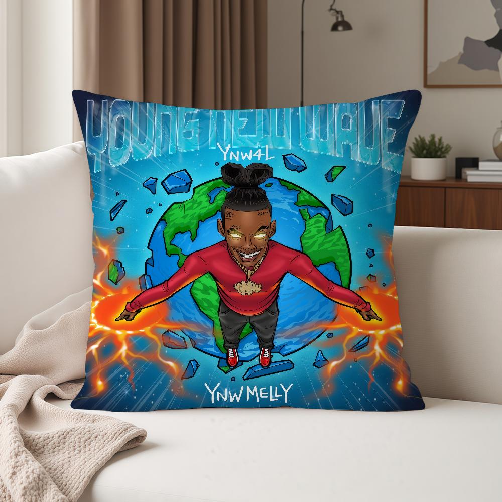 Rapper YYNW MMelly Pillow Case Suitable For Bedrooms Living Rooms Cars Home Decoration