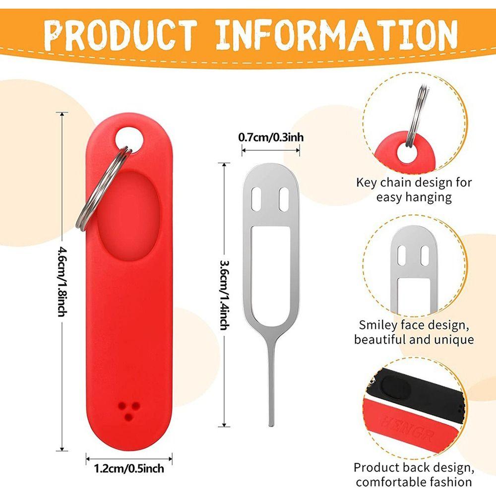1Pcs Portable SIM Card Removal Tool Mobile Phone Keychain Charm Durable Card Pin  for Smartphones