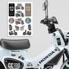 Suitable for Motorcycle Decoration Stickers Reflective Waterproof Helmet Racing Decals HRC Accessories Sponsor Stickers