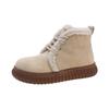 Wear velvet thickened non-slip cotton shoes for women 2025 new autumn and winter warm and antifreeze thick-soled snow boots for women in winter