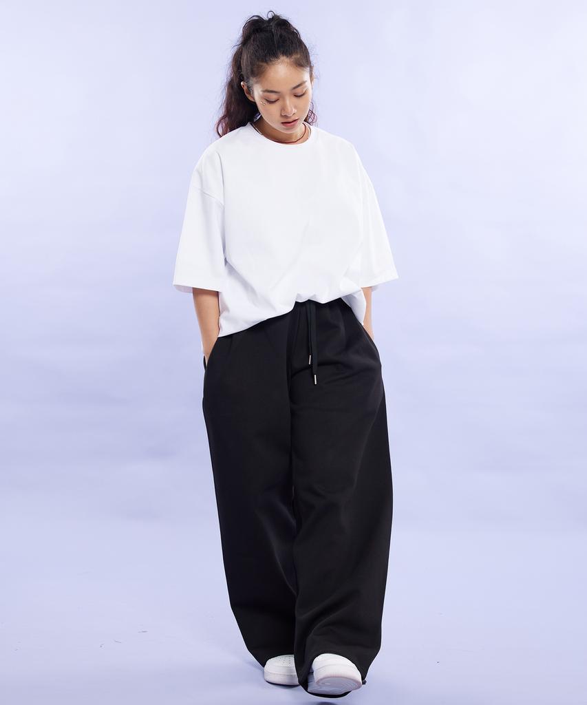 CREAM SODA LAB Blank All Season Wide Elastic Pants Black
