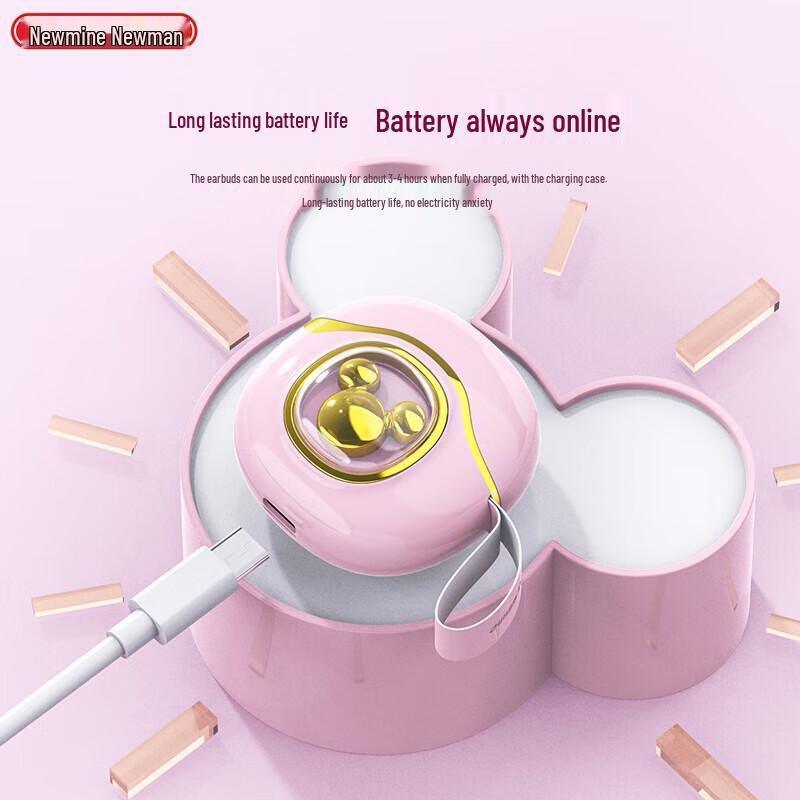 Newmine T22 TWS Clip-on Bluetooth 5.3 Semi-In-Ear Ohrhörer