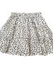 Women's Black Floral High-Waisted A-Line Skirt - Slimming Summer Cake Design for Petite