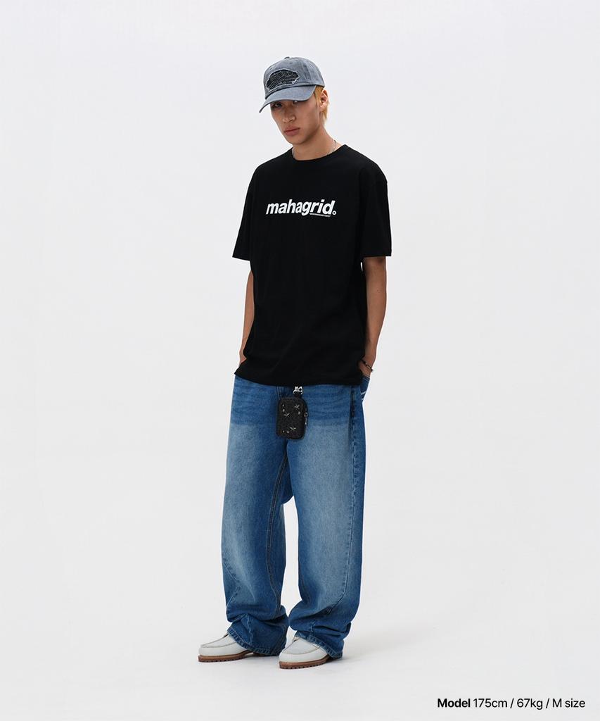 MAHAGRID Basic Logo Tee Black(Mg2Cmmt502A)
