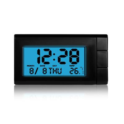 Car Digital Clock Temperature LCD Backlight Display Auto Watch Automotive Month Date Car Accessories Interior