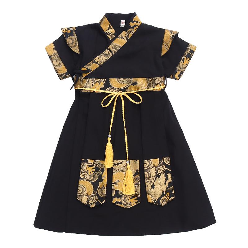 2024 Summer Hanfu Long Robe: Unisex Fairy Style Costume - Retro Swordsman & Tang Suit Performance Attire