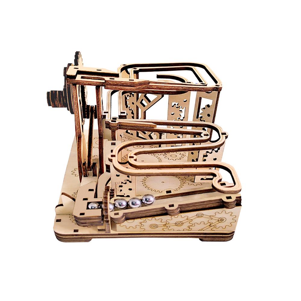 Children's Puzzle 3D Puzzle DIY Stone Thrower Manual Assembly Toy Mechanical Track Model Science Toys Learning