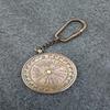 4 Pieces Brass 100 Years Calendar Keychain, Rotating Calendar Keychain, Best for Table Decor, Office Decor, Gift Keyrings