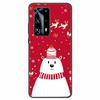 Christmas Phone Cases For Huawei P40 P20 Pro P40 P20 Lite P40 P20Case Black Silicone TPU Soft Cover Santa Claus TPU Bumper Funda