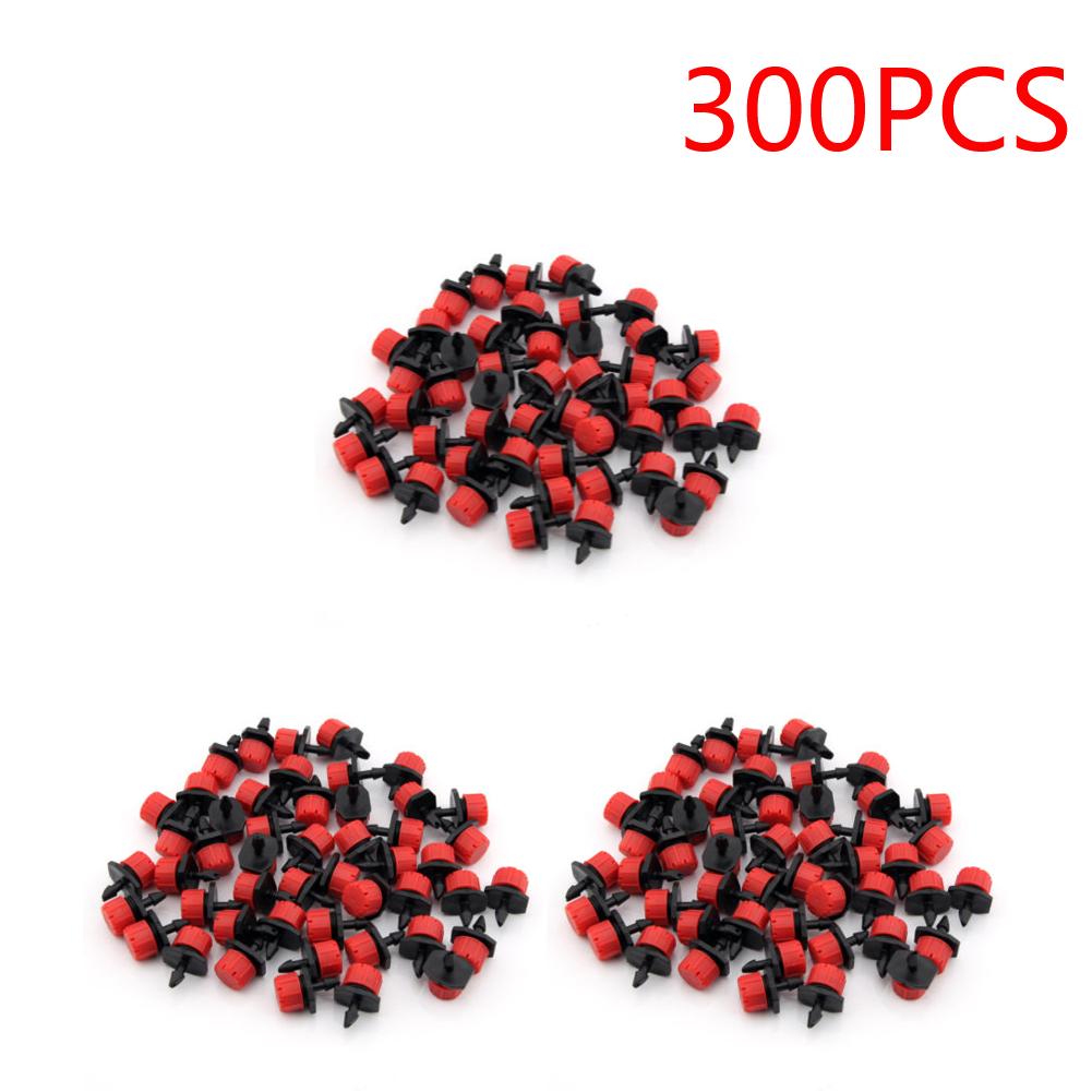 100pcs/bag Flow Head Drippers Adjustable Micro Irrigation Drippers Water Saving Anti-clogging Water Dropper Head Garden Tools