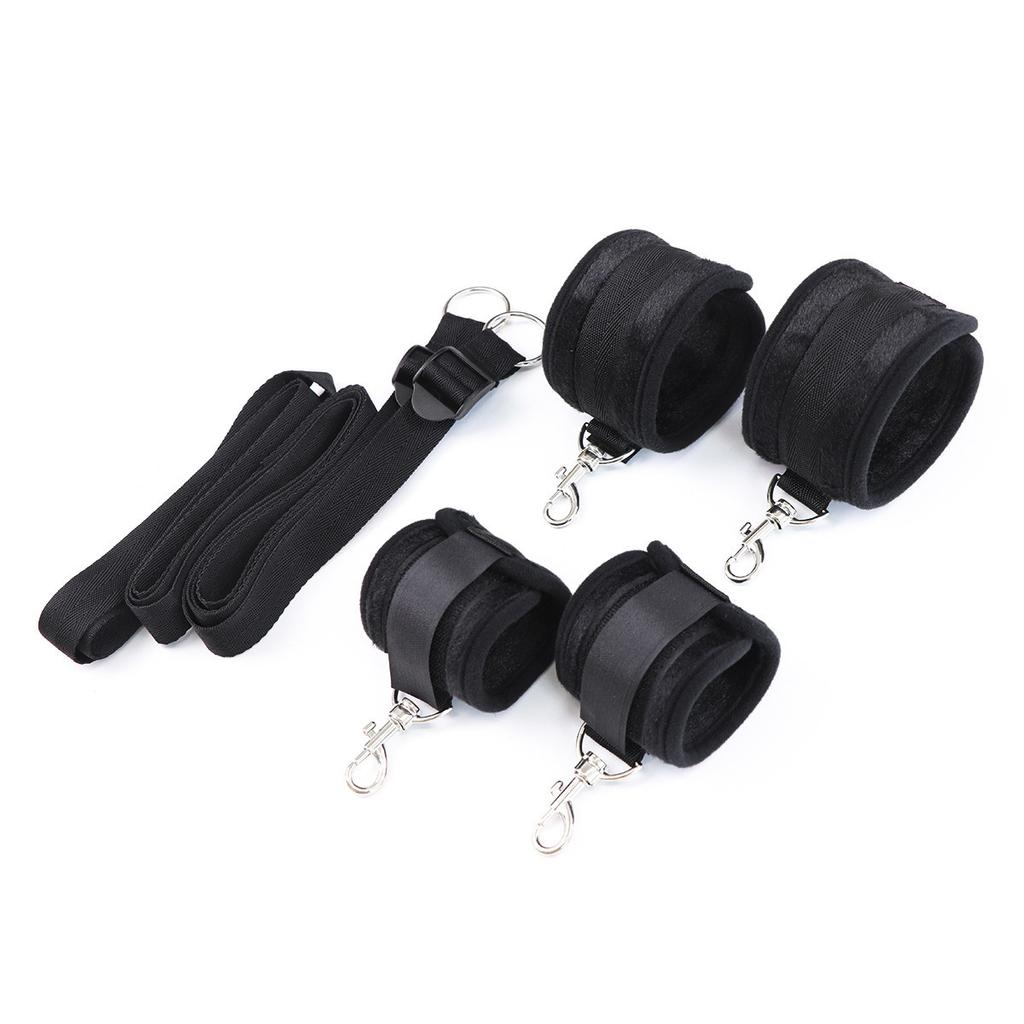 Sex Bondage Popruhy na postel Sada Páry Erotické Bondage Hra na posteli Pouta Kotníkové pouta Bondage SM Sexuální hračky pro dospělé