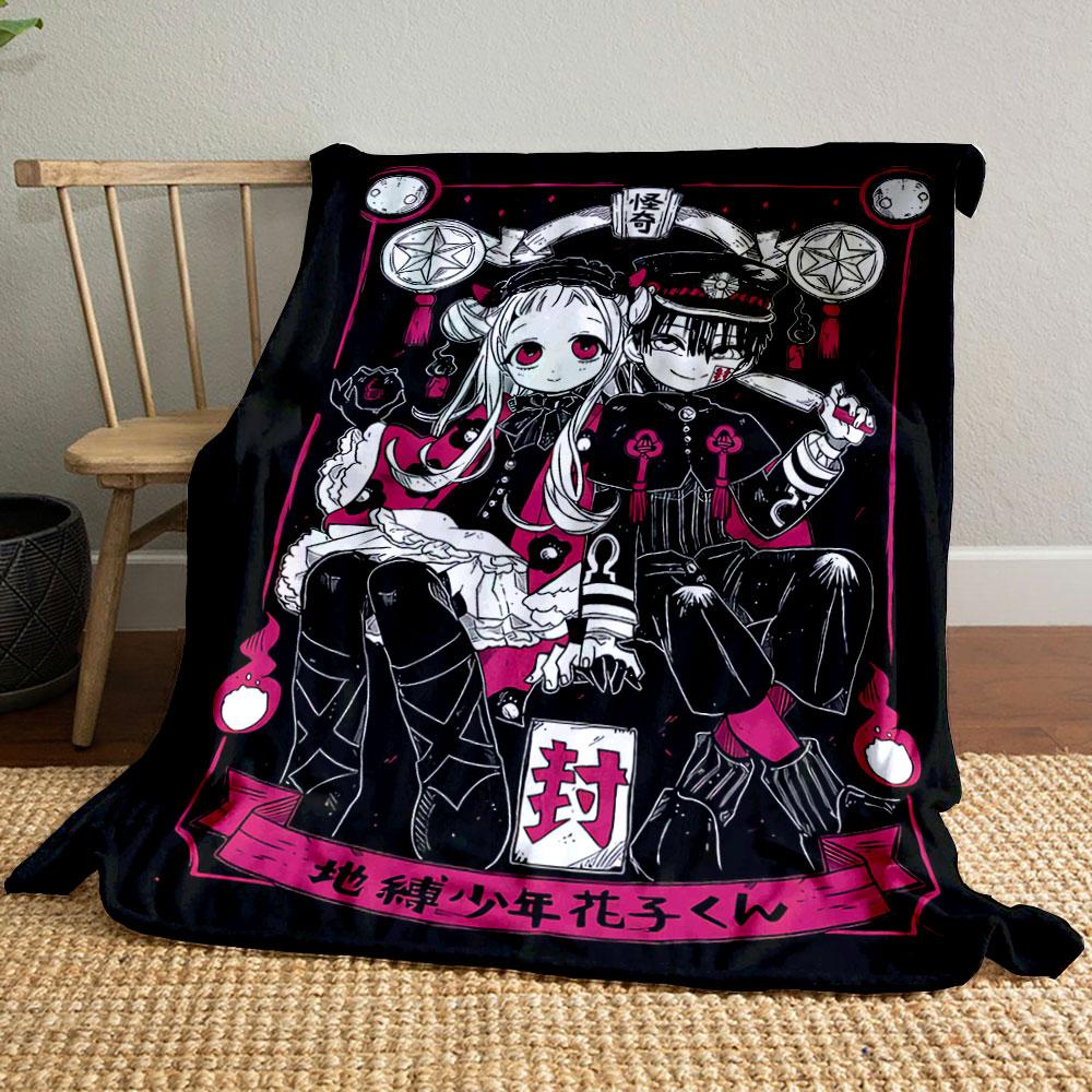 Two stylized characters in a gothic and occult-themed illustration. for all seasons blanket lunch break throw gift