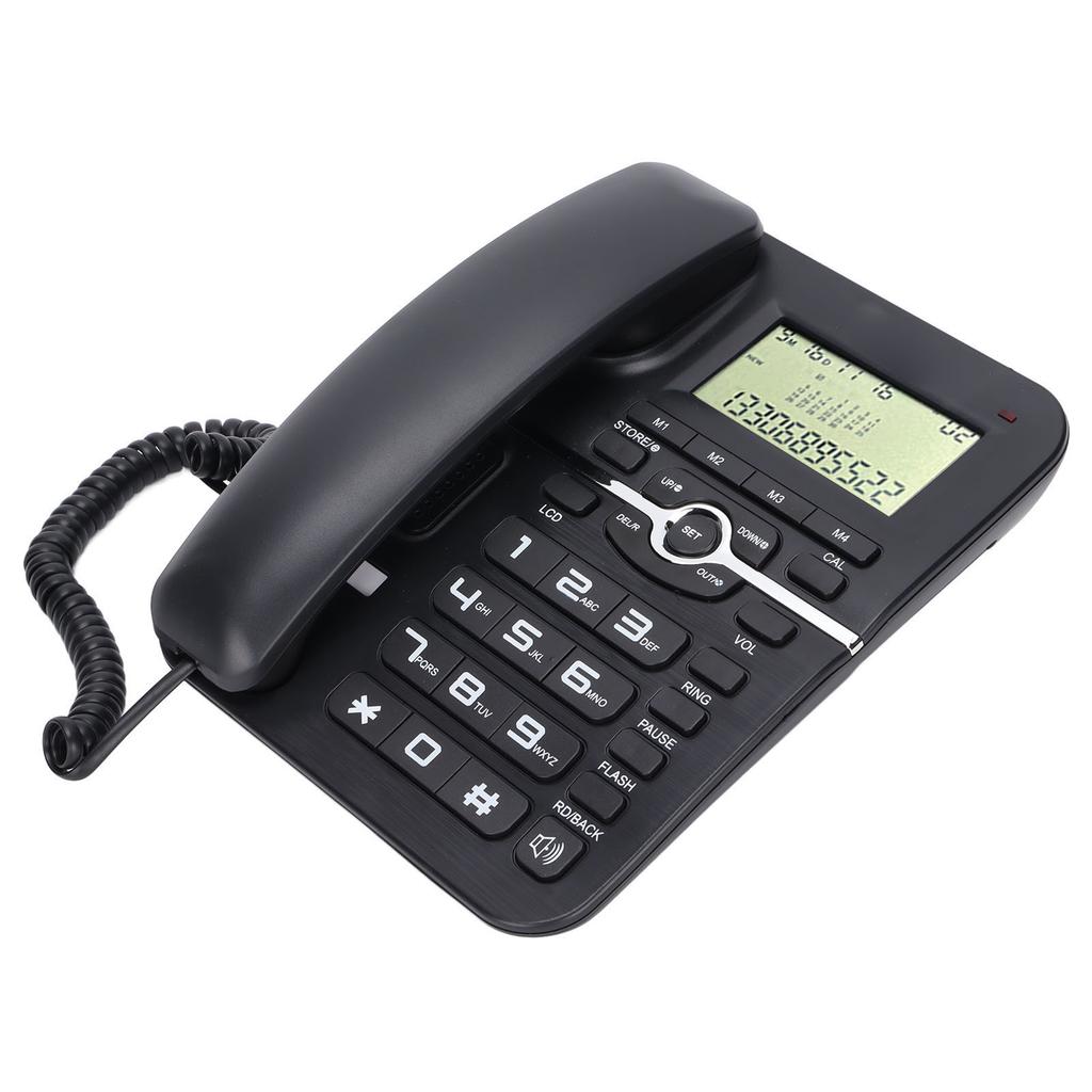 KXT2028CID Desktop Schnurgebundenes Telefon 4 Gruppen von Schnellwahlfunktionen Schnurgebundenes Festnetztelefon für