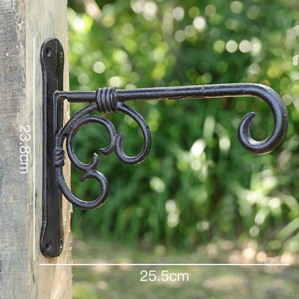 Hanging Flower Pot Plant Hook Wall Mount Bird Feeder Hanger for Fence