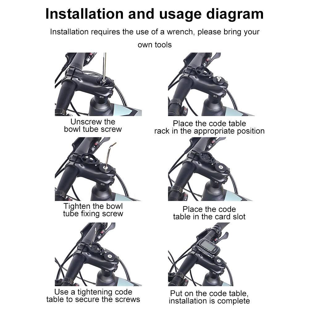 Bike Computer Stem Top Cap Mount Holder Stopwatch Speedometer Support Stand Bicycle Computer Holder For Garmin Bryton Wahoo