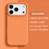 Handyhülle Für iPhone 17 Pro 17 ProMax Flüssigsilikonhüllen Original Für iPhone17 Pro Max 17Pro Weiche TUP Hülle