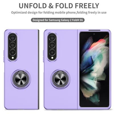 Anti-Drop-Fingerring-einfache Handyhülle für Samsung Galaxy Z Fold4 5g Fold 4 Fold2 Fold3 Fold 2 3 Fallschutz-Abdeckungsfälle