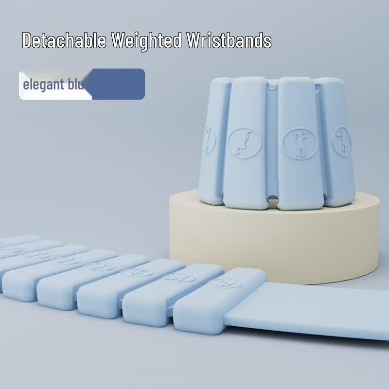 TLXT Adjustable Silicone Weighted Wrist/Ankle Bands синий