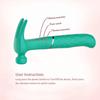 Novelty Double Ended Hammer Rechargeable Triple  Female Sex Toy G Spot S