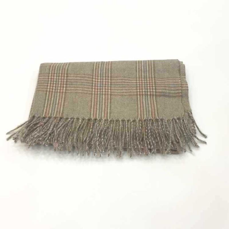 Autumn and winter new imitation cashmere shawl versatile thickened warm Korean version fringed plaid scarf women
