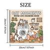 CAT MOMENTS Bold-easy Patterns Coloring Book for Adults Cute Drawing Book Perfect Gift for Party and Birthday