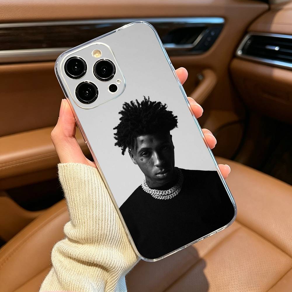 Rapper YoungBoy Never- Broke -Again Phone Case For iPhone17,16,15,14,13,12,Pro Max, Plus  XS Soft Silicone Transparent Cover