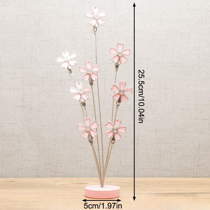 

Держатель для фоторамки в виде семейного дерева с 8 ветвями, Дерево-держатель для фото с прищепками, Подставка-держатель для фото и карточек, Подставка-держатель для фотографий розовый