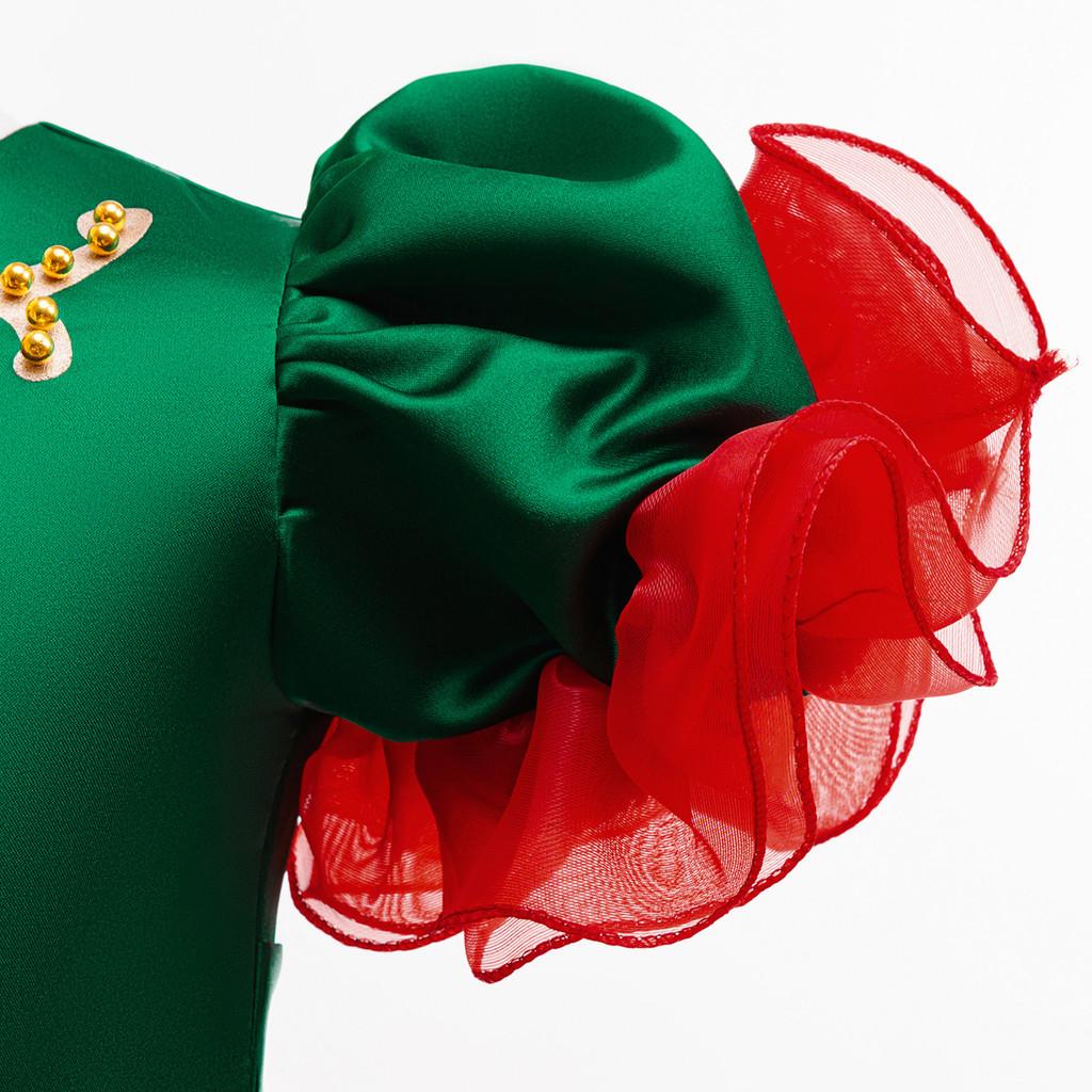 Kinder Mädchen Reh Weihnachten Elf Prinzessinnenkleid Kinder Weihnachten Neujahr Cosplay Kostüme Kindergarten Aufführung Rollenspiel Outfit