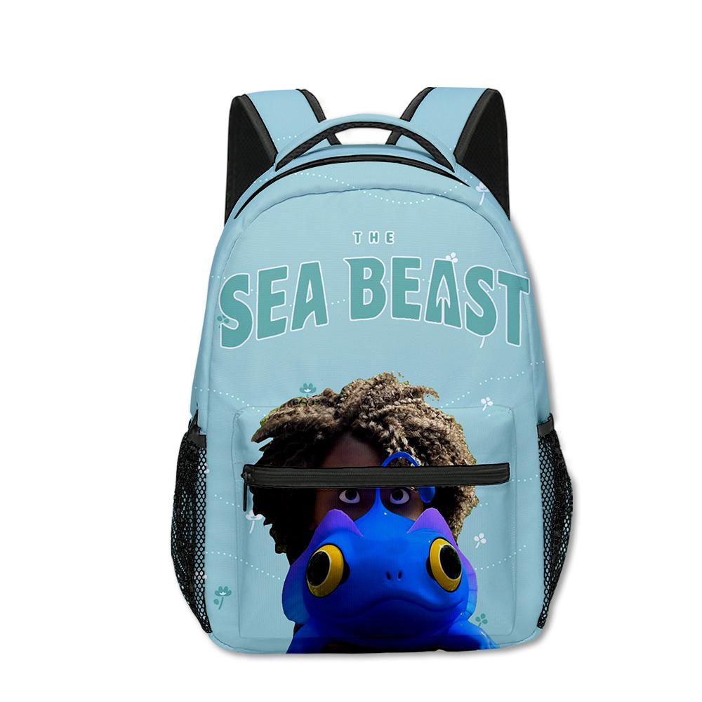 Classic Popular the sea beast student Bookbag Notebook Backpacks 3D Print Oxford Waterproof Boys/Girls Travel Backpacks