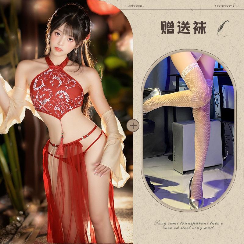 Ancient Fairy Hanfu Sexy Pure Passion Sex Products Belly Pocket Women's Sex Underwear